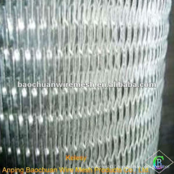 Silver burly aluminum foil mesh